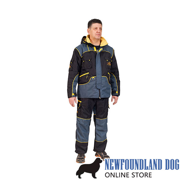 Protection Suit of Weatherproof Material for Safe Training